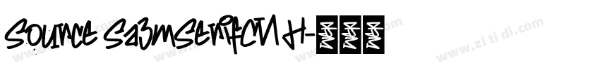 Source Sa3mSerifCN H字体转换